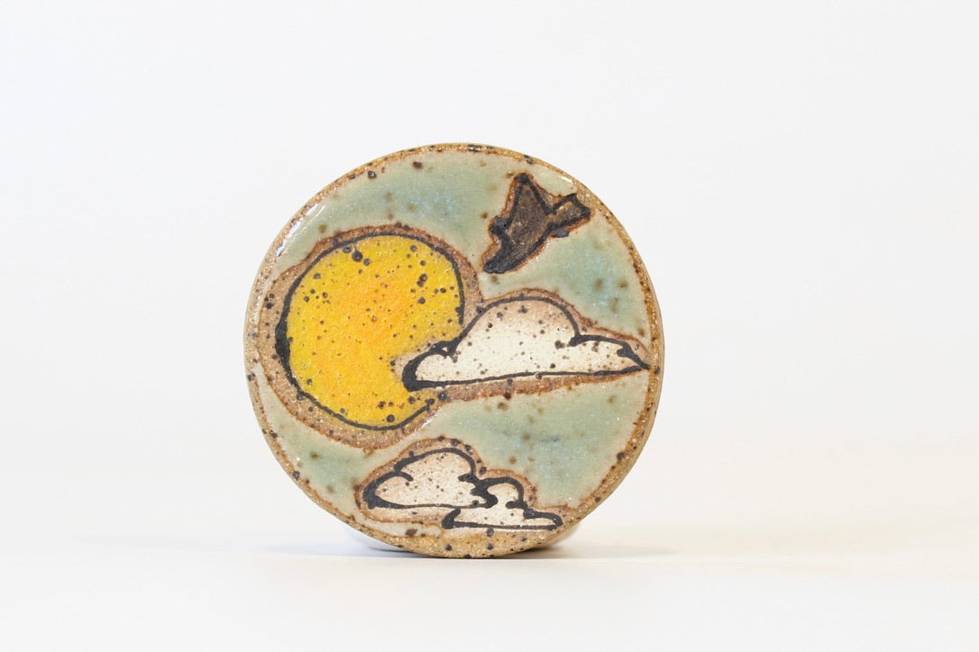 1100. Sun and Clouds Magnet 1.5" x 1.5"