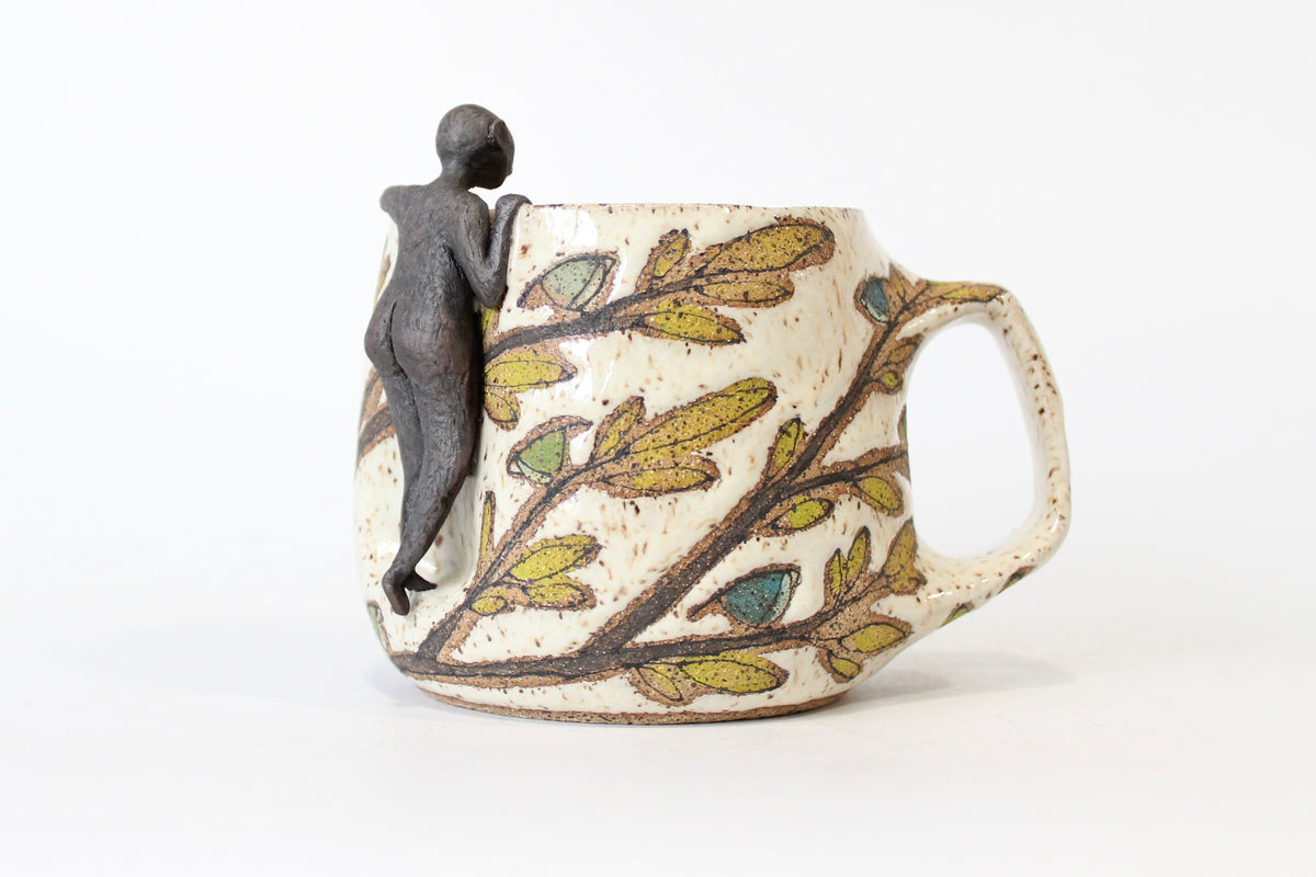 001. Little Green Birds Buddy Mug - 14oz.