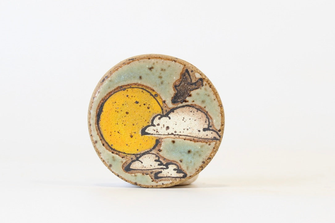 1098. Sun and Clouds Magnet 1.5" x 1.5"