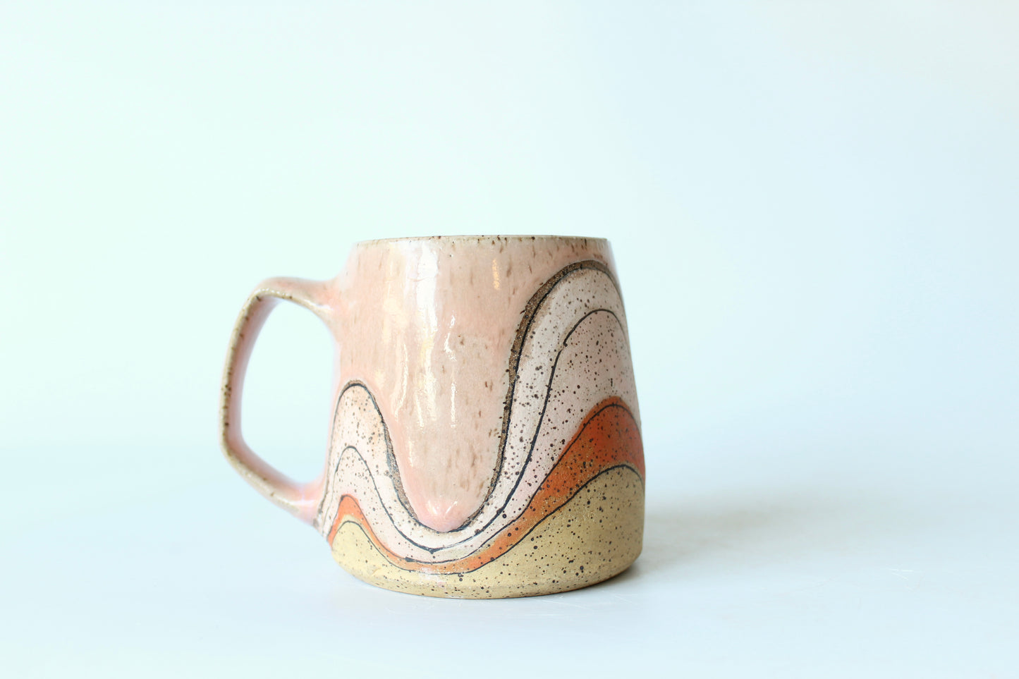 007. Pink Wave Mug - 17oz.