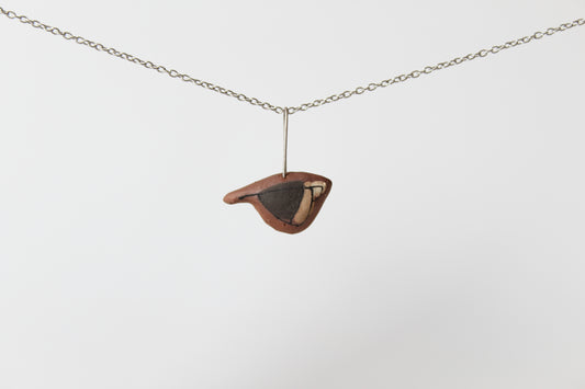 1079. Black Bird Necklace - 1" x 2", Select Chain Length 16, 18, 20 inch