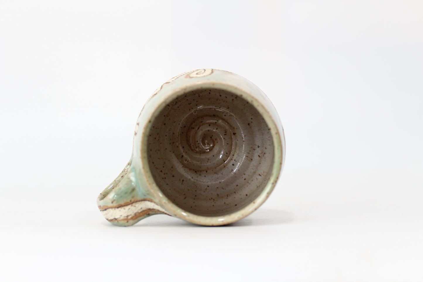 039. Turquoise Textured F-Bomb Mug (right-handed) - 19oz.