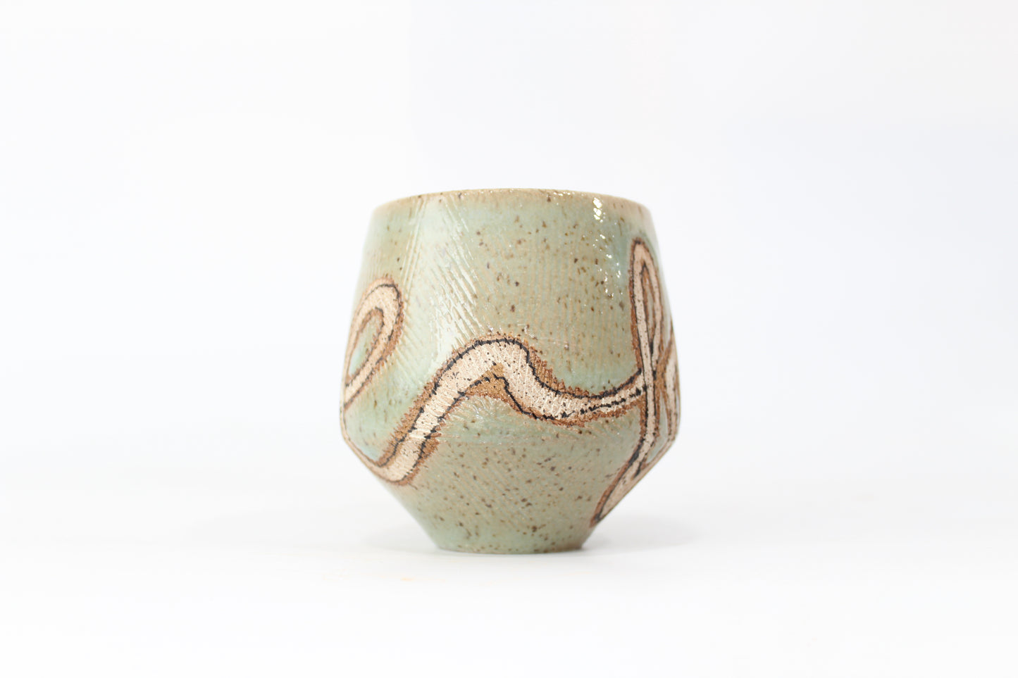 041. Turquoise Textured F-Bomb Mug (right-handed) - 13oz.