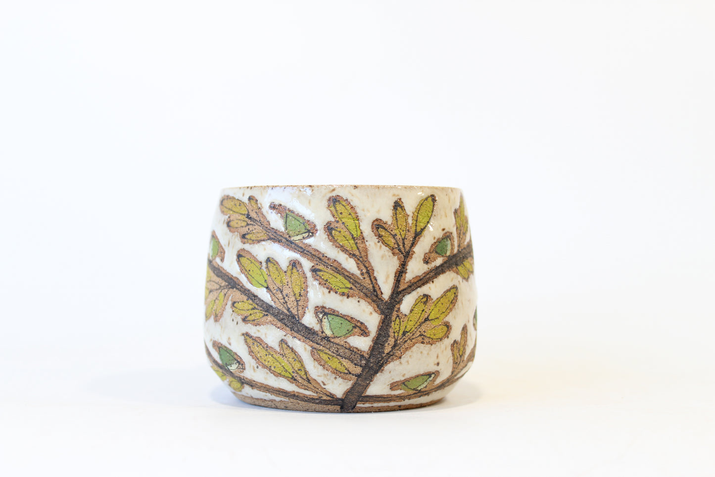 014. Tiny Green Birds Mug - 10oz.