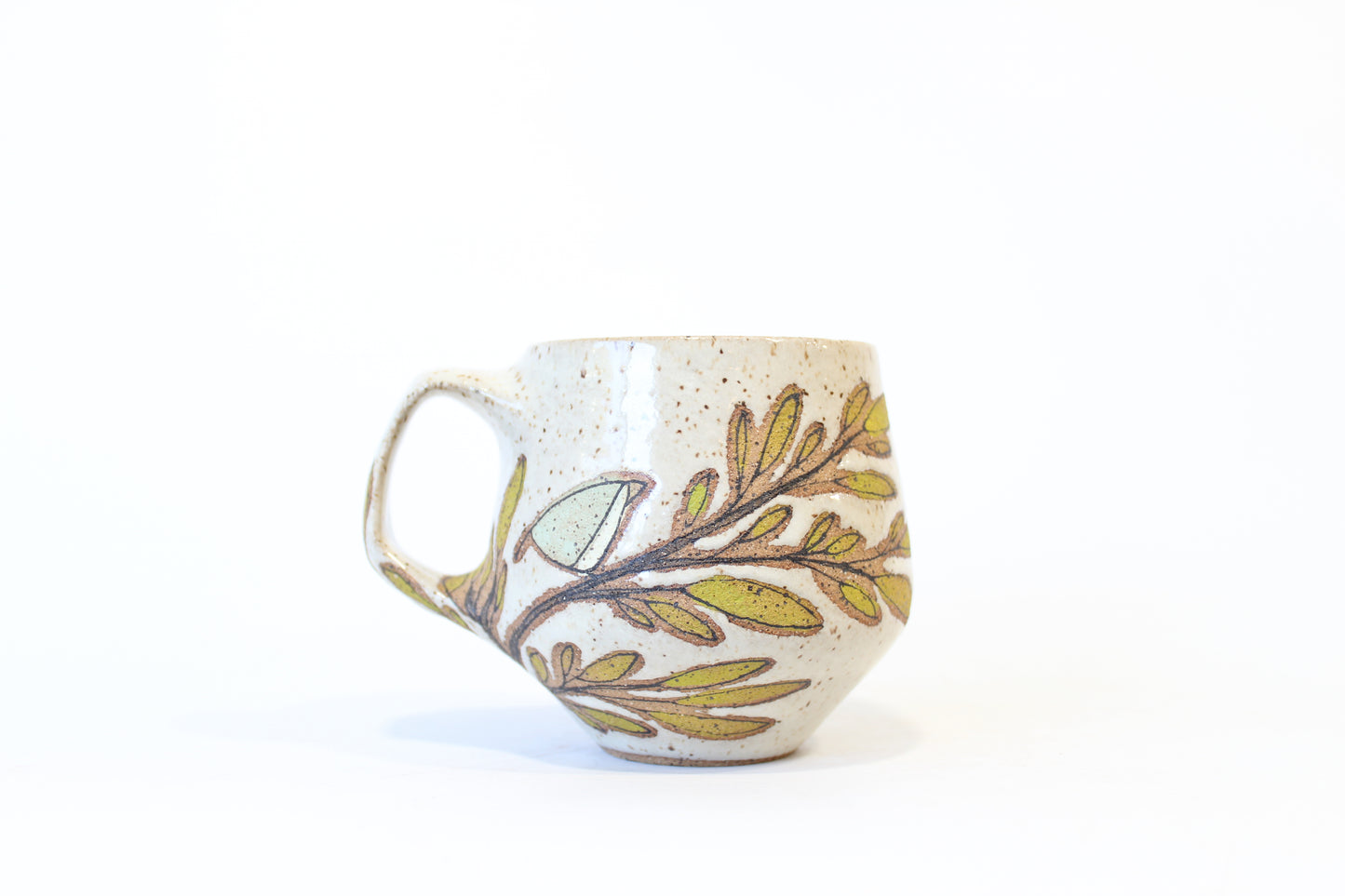 015. Pissed off Bird Mug - Light Teal - 13oz.