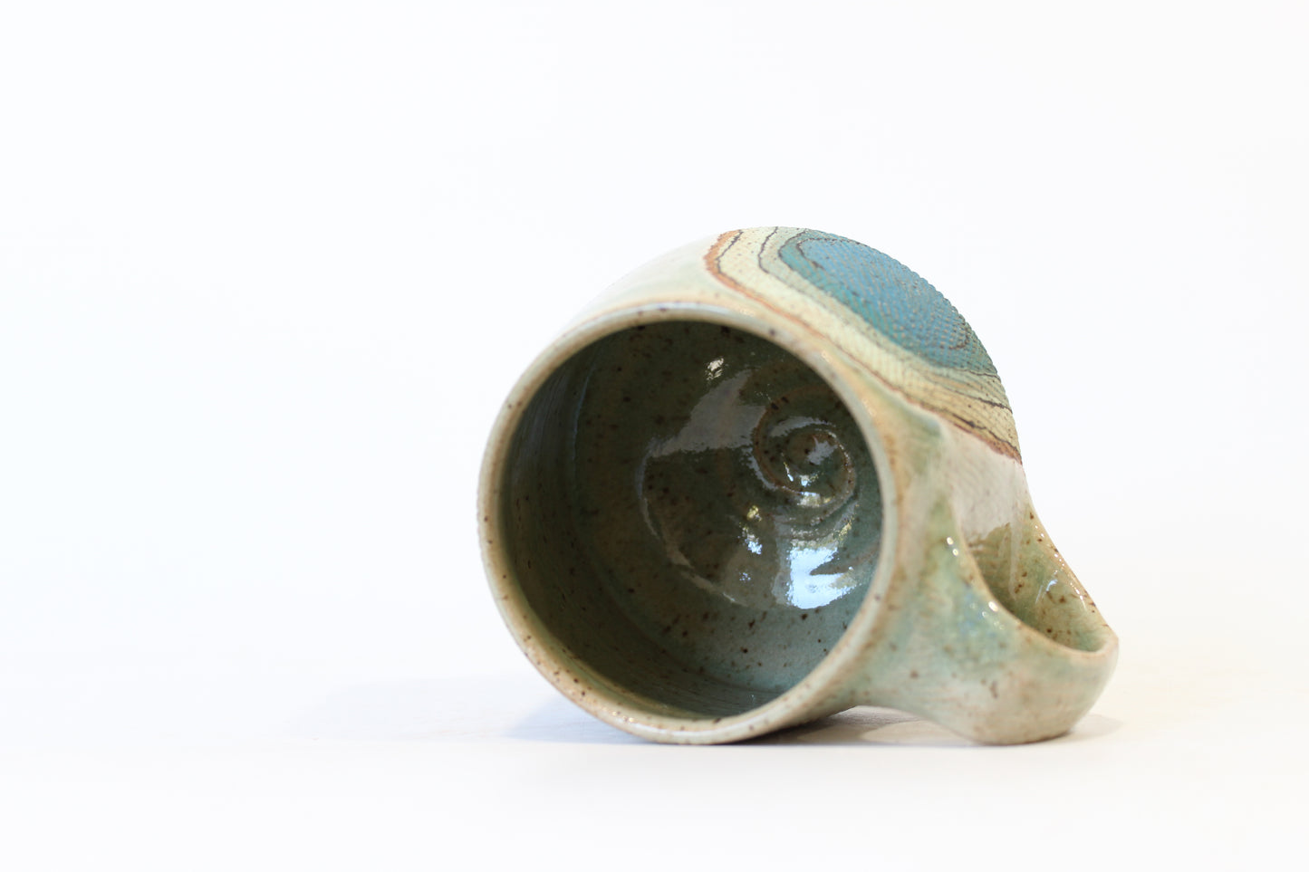 022. Blue Wave with Circles Mug - 13oz.