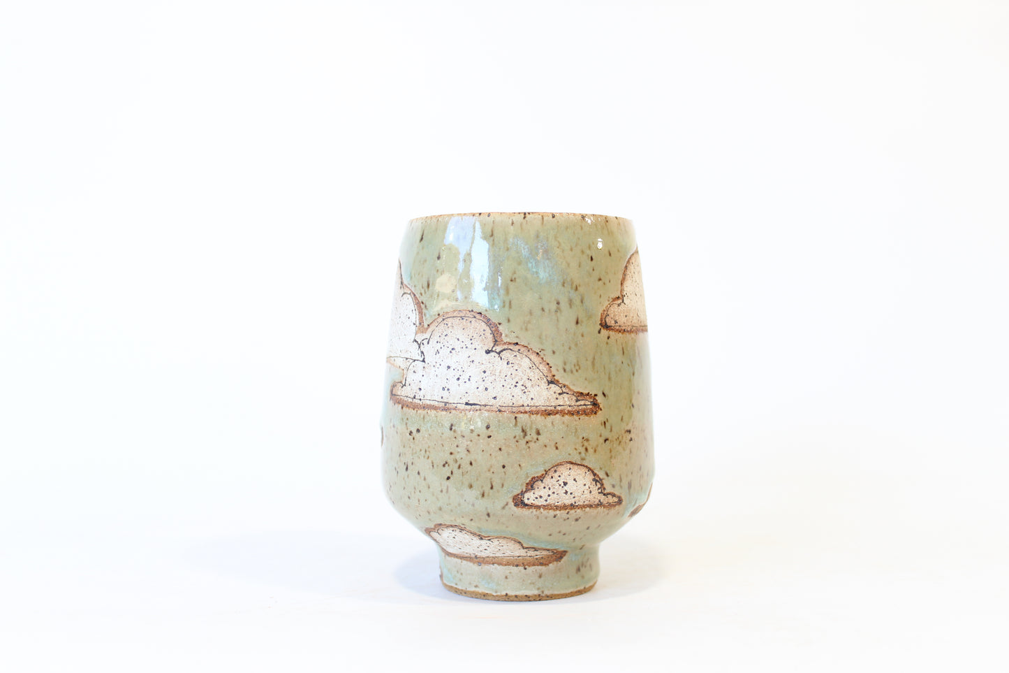035. Clouds and Sun Cup (no handle) - 14oz.