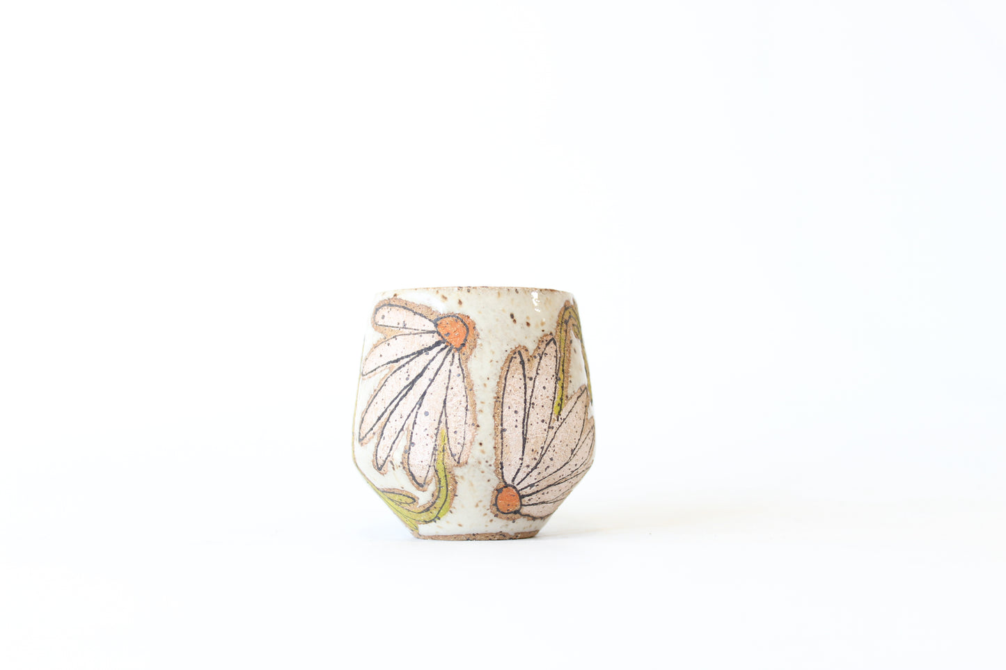 061. Pink Coneflowers Mug - Ornament size - 2 oz.