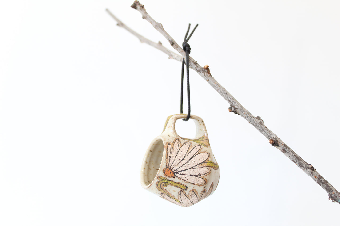 061. Pink Coneflowers Mug - Ornament size - 2 oz.