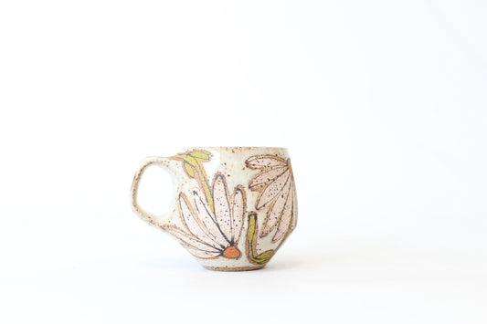 062. Pink Coneflowers Mug - Ornament size - 2 oz.