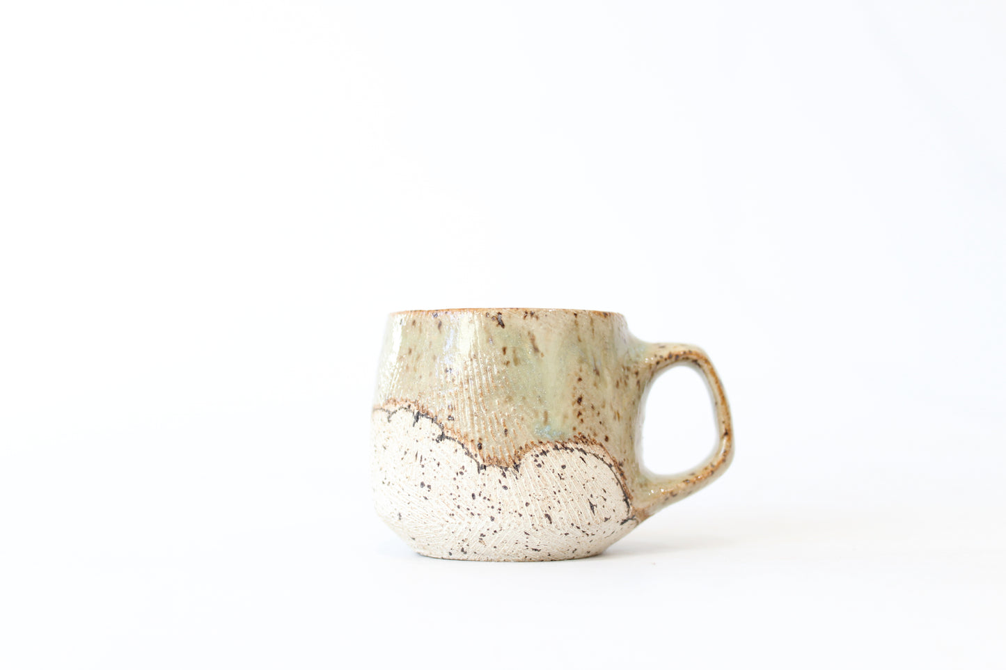 065. Textured Cloud Mug - Ornament size - 2 oz.