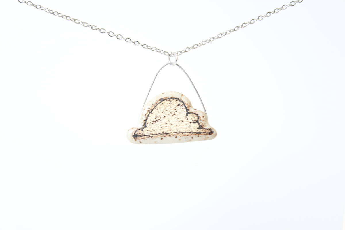 121. Cloud Necklace - 1" x 1.25"