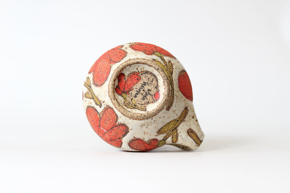 030. Red Flower Mug - 12oz.