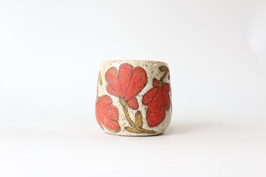 025. Red Flower Mug - 15oz.
