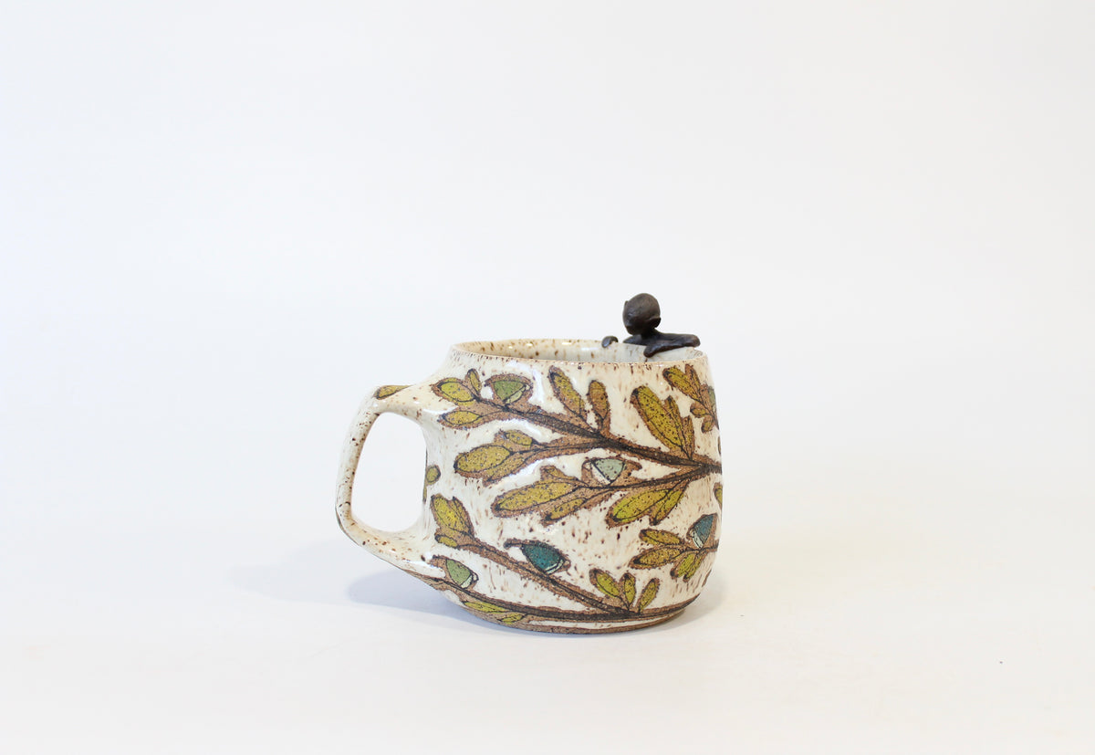 001. Little Green Birds Buddy Mug - 14oz.