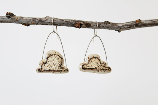100. Cloud Earrings - 1" x 1.25"