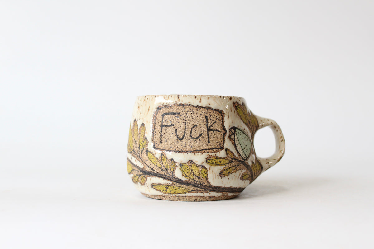039. Light Teal Pissed off Bird Mug - 11oz.
