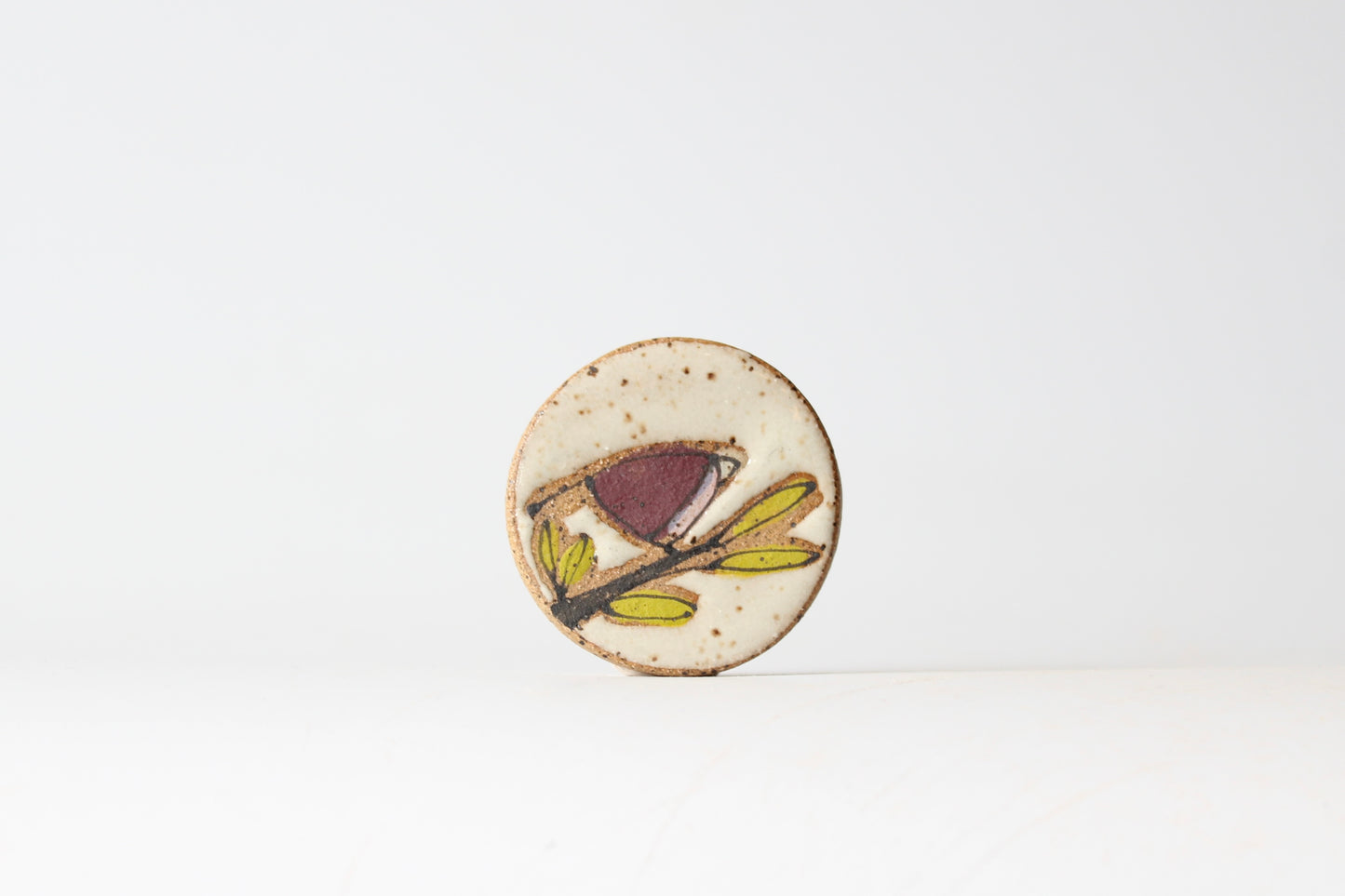 083. Purple Bird Magnet 1.5" x 1.5"