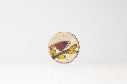 083. Purple Bird Magnet 1.5" x 1.5"