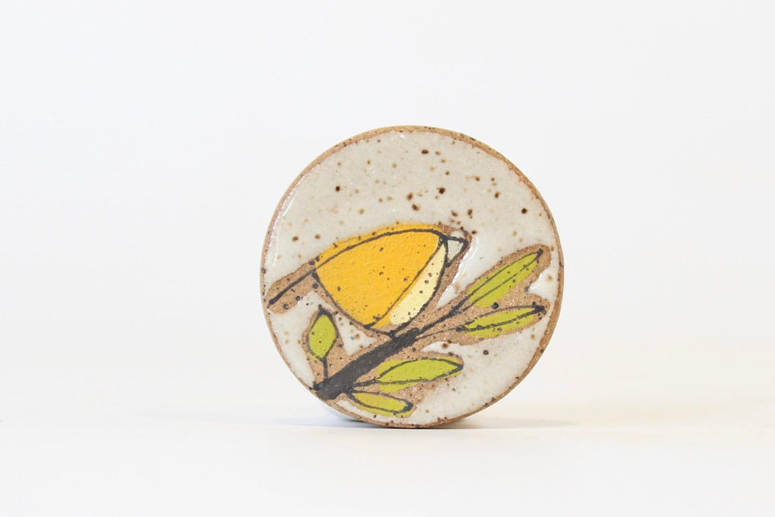 032. Yellow Bird Magnet 1.5" x 1.5"