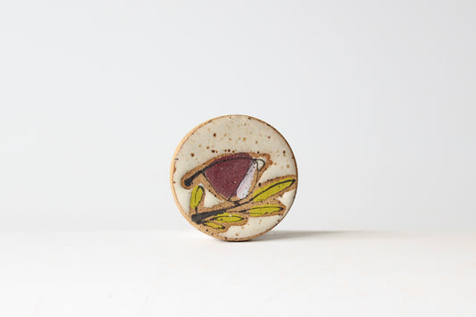 081. Purple Bird Magnet 1.5" x 1.5"