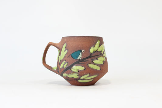 015. Vote Mug with Teal Bird 11oz.