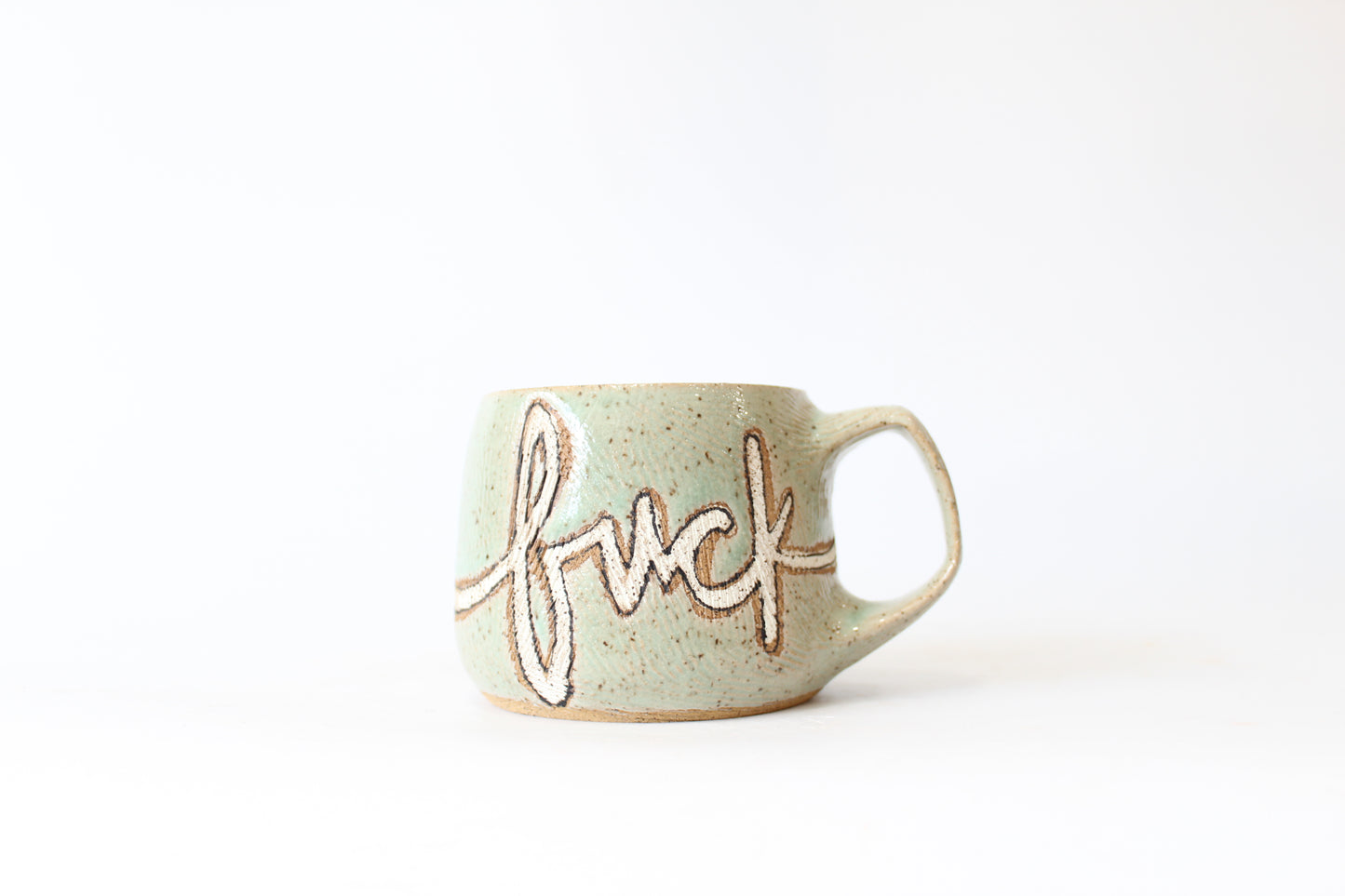 PRE-SALE Textured "fuck" or "whatever" Mug. Small (9-11 oz), medium (12-14 oz) or large (15-17 oz). Angled or straight walls. Words on one side or both.4-10 weeks