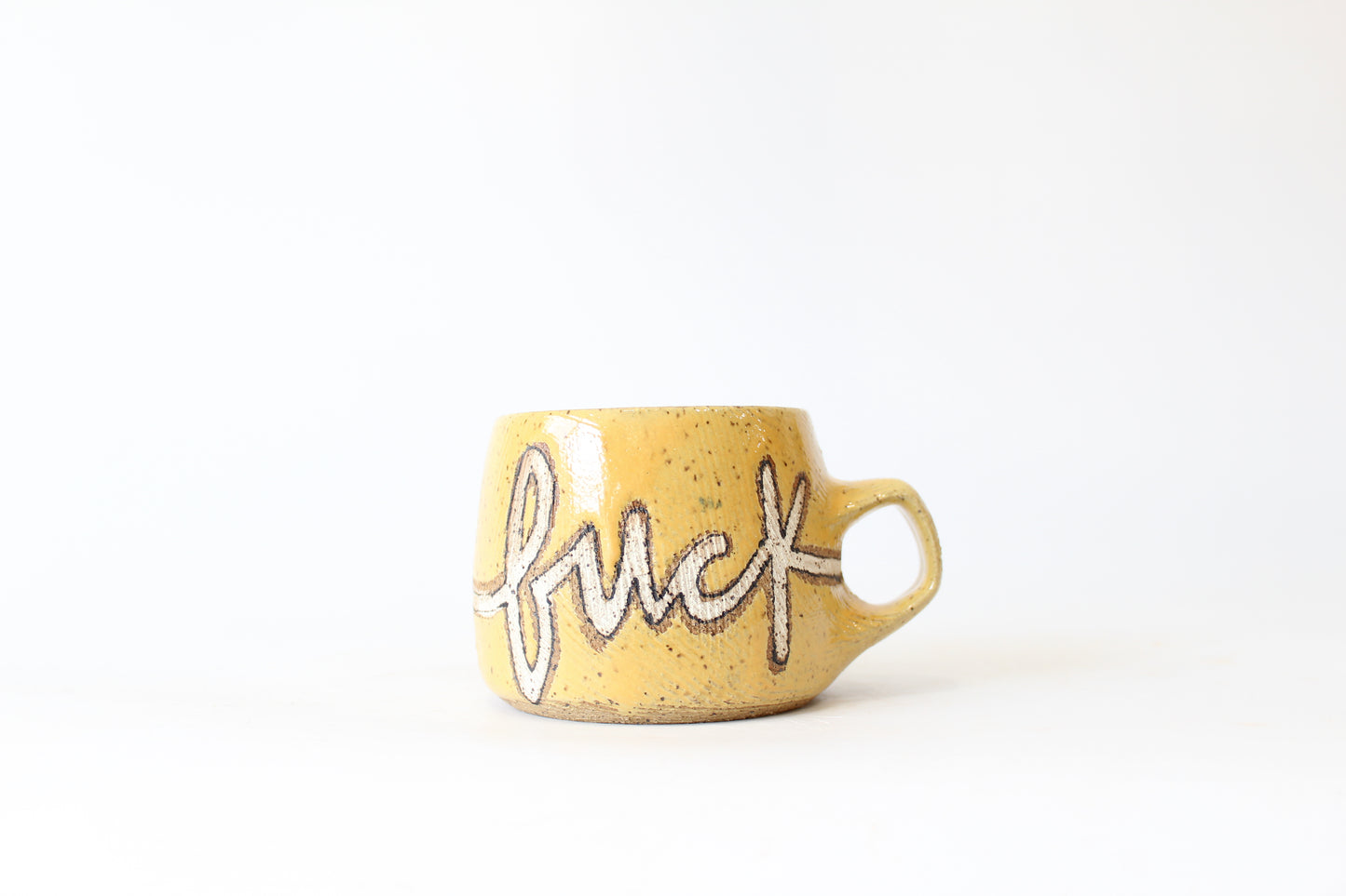 PRE-SALE Textured "fuck" or "whatever" Mug. Small (9-11 oz), medium (12-14 oz) or large (15-17 oz). Angled or straight walls. Words on one side or both.4-10 weeks