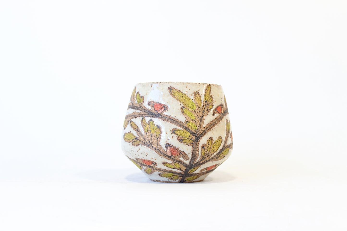 010. Tiny Red/Orange Birds Mug - 11oz.