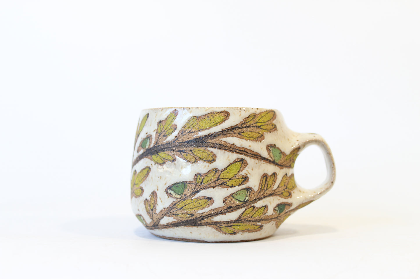 014. Tiny Green Birds Mug - 10oz.