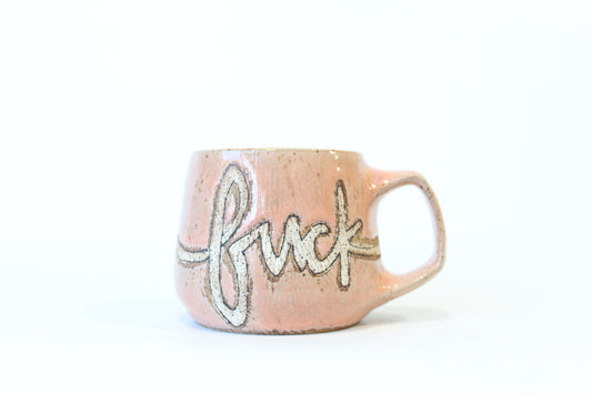 027. Textured F-Bomb Mug - Pink - 12oz.