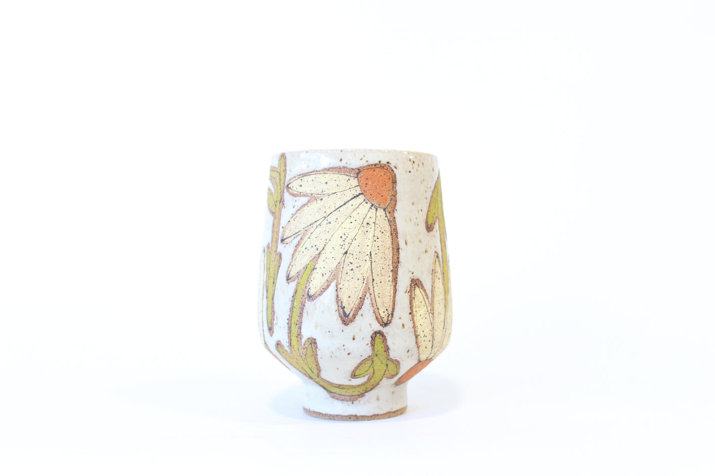 001. Yellow Coneflower Cup (no handle) - 14oz.