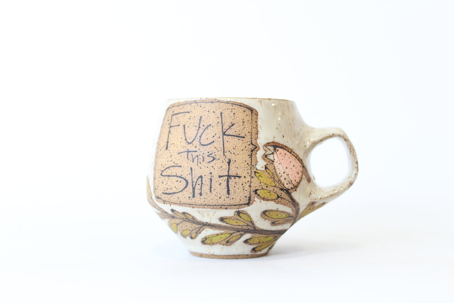 039. Pissed off Bird Mug - Pink - 11oz.