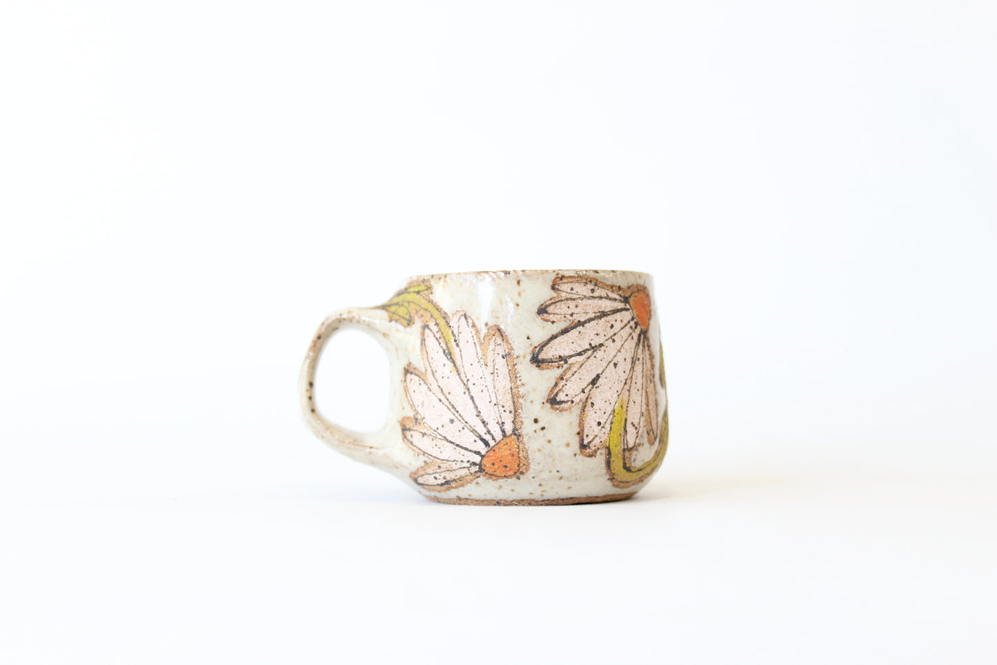 060. Pink Coneflowers Mug - Ornament size - 2 oz.
