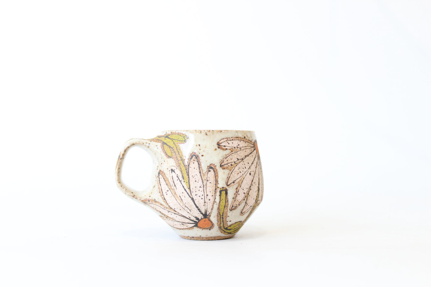 062. Pink Coneflowers Mug - Ornament size - 2 oz.