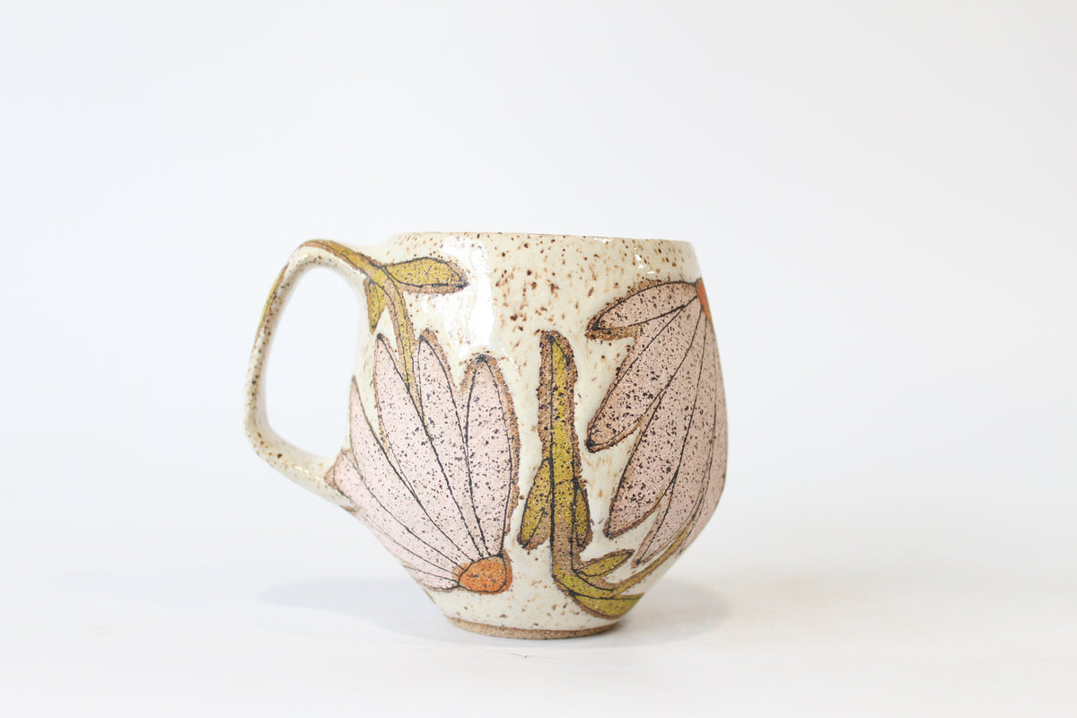 006. Pink Coneflower Mug - 18oz.