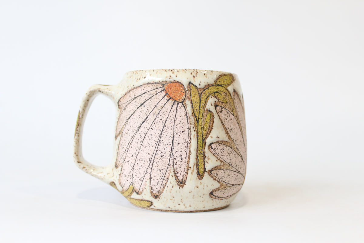 008. Pink Coneflower Mug - 17oz.