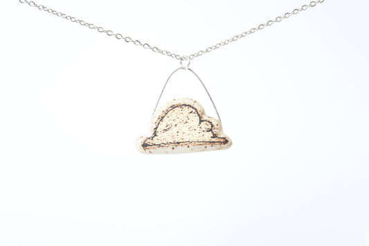 121. Cloud Necklace - 1" x 1.25"