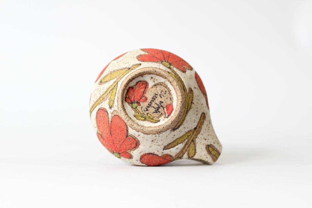 029. Red Flower Mug - 11oz.