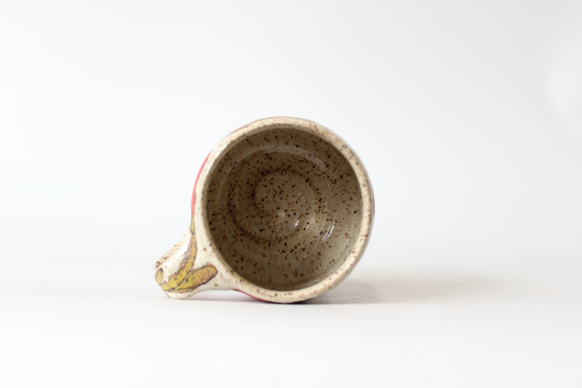 025. Red Flower Mug - 15oz.
