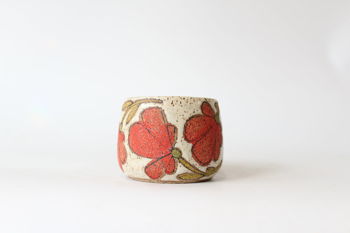 026. Red Flower Mug - 12oz.
