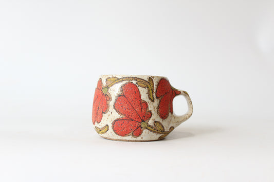 026. Red Flower Mug - 12oz.