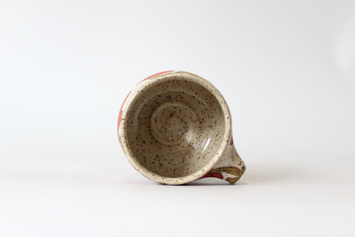 026. Red Flower Mug - 12oz.