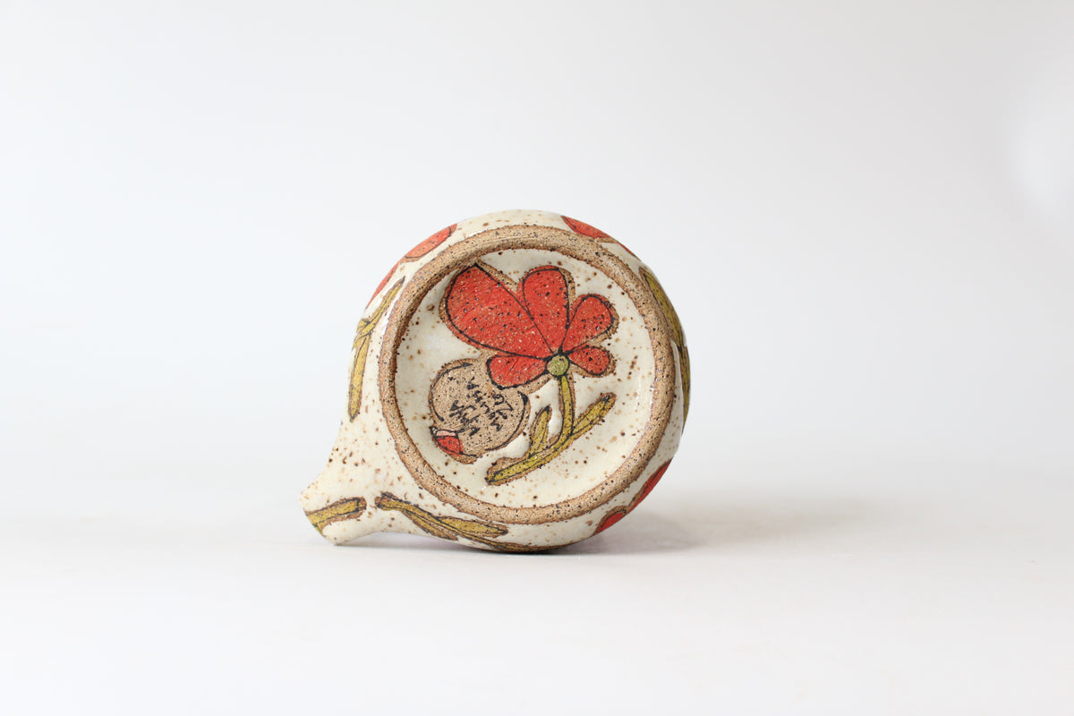 026. Red Flower Mug - 12oz.