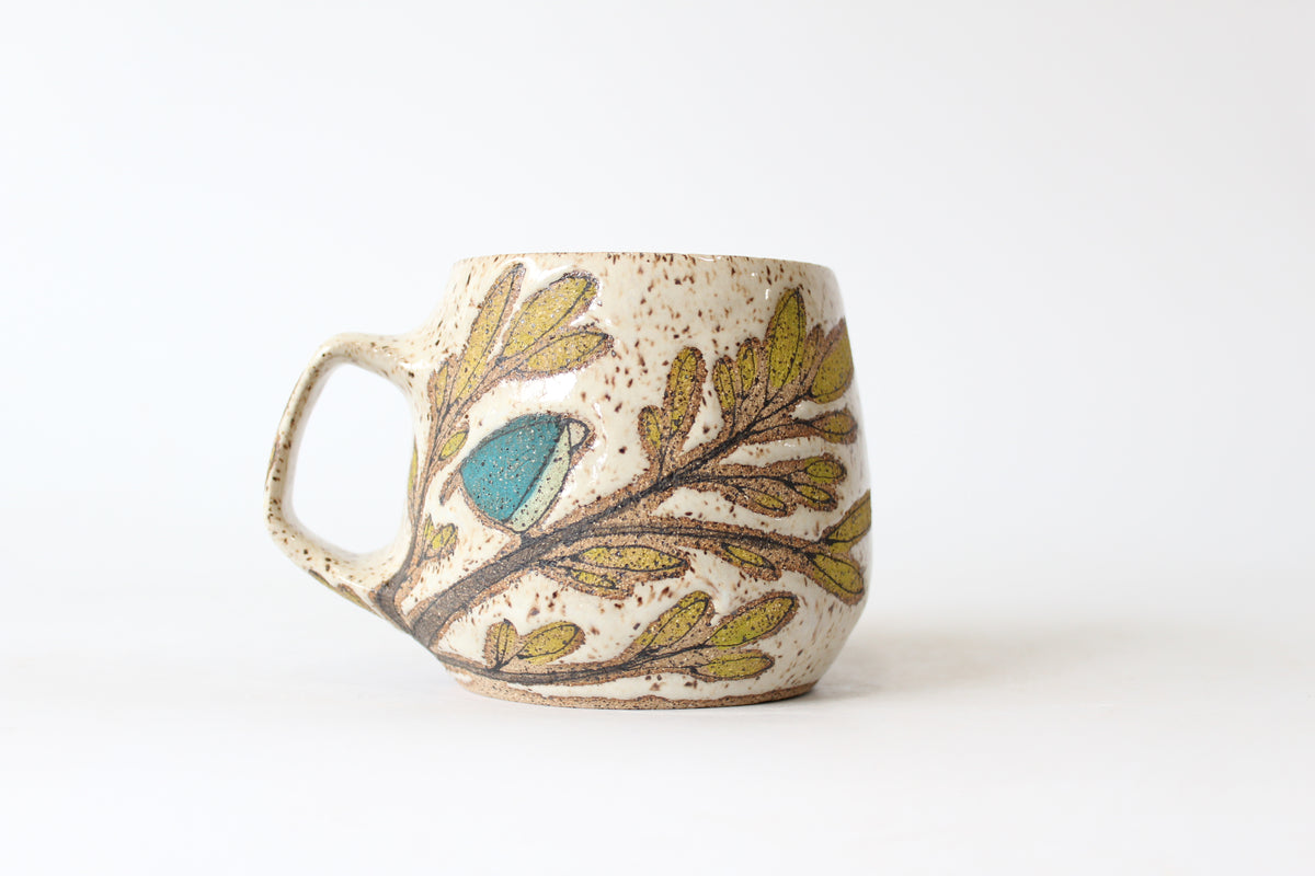035. Teal Pissed off Bird Mug - 15oz.