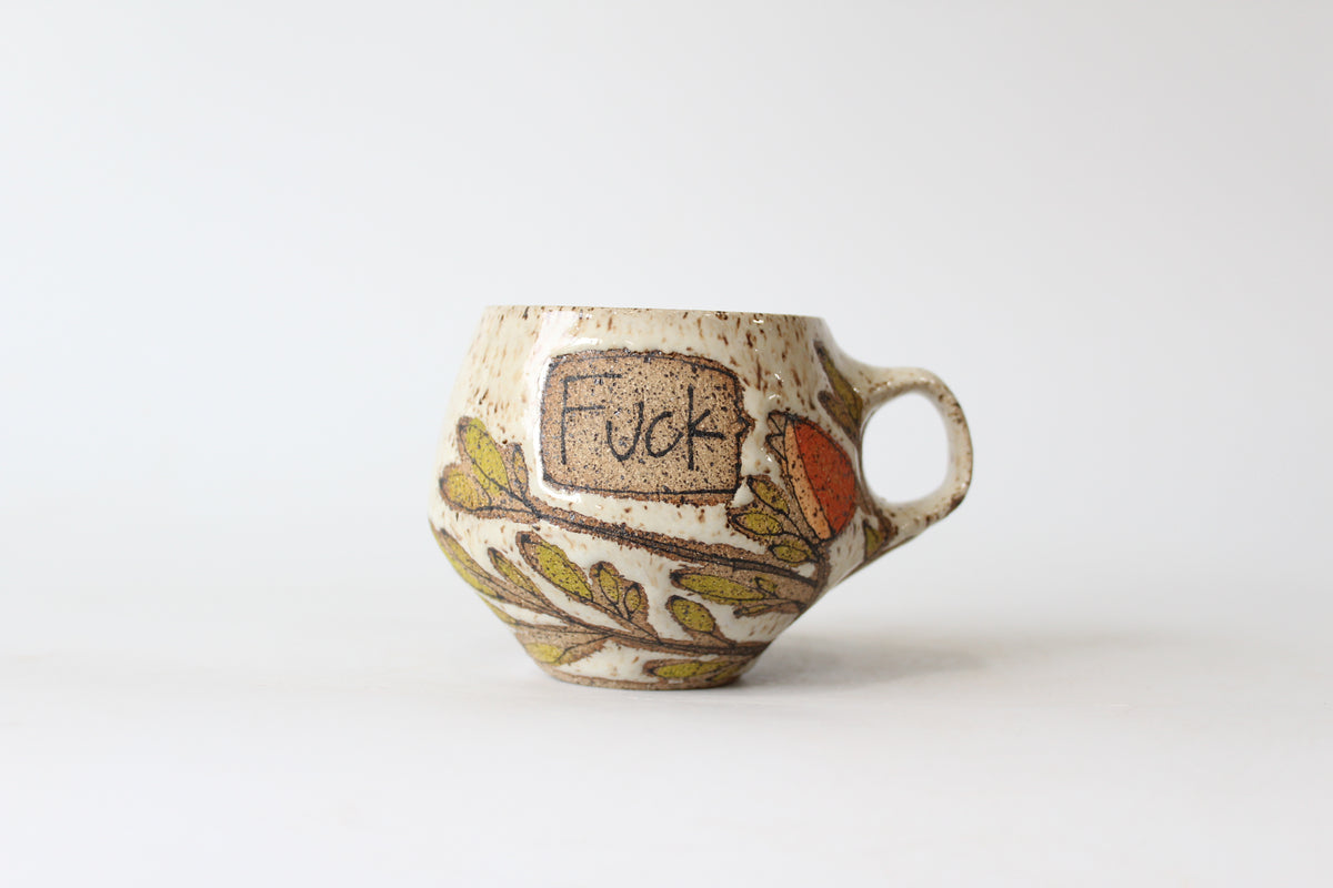 038. Orange Pissed off Bird Mug - 12oz.