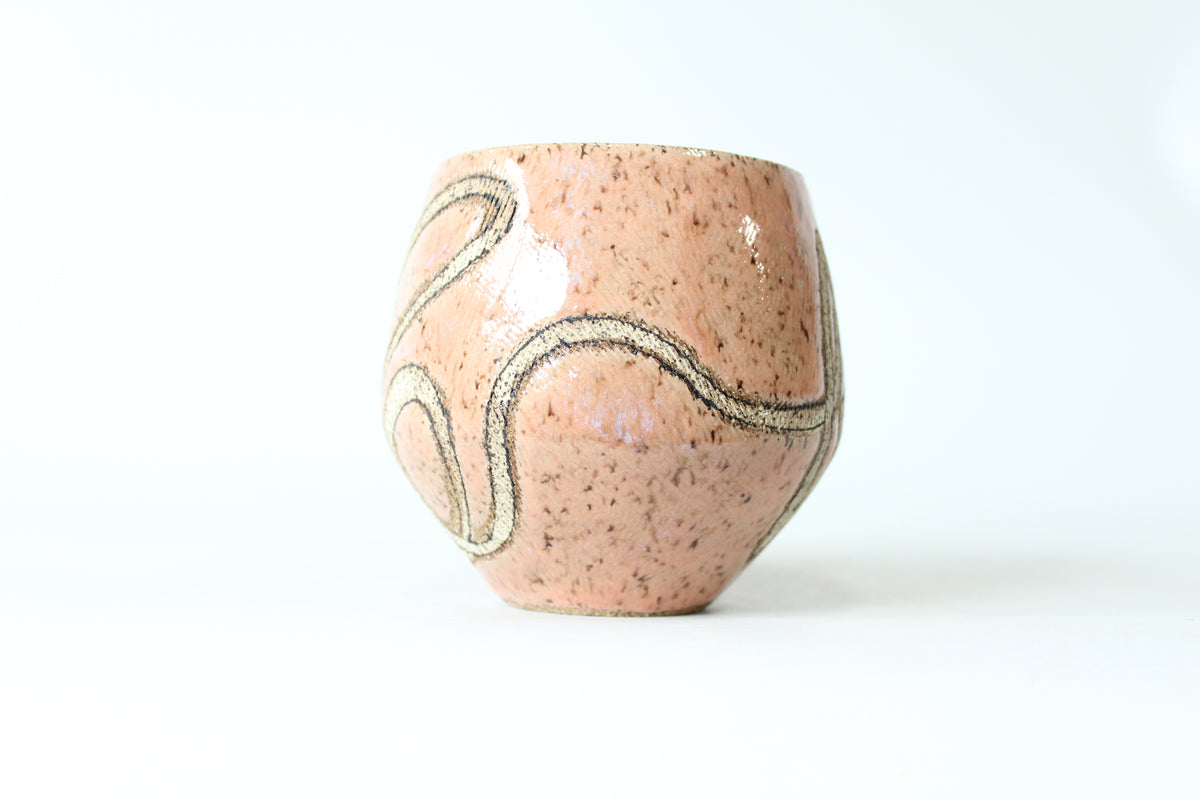047. Textured Pink Fuck Mug - 17oz.