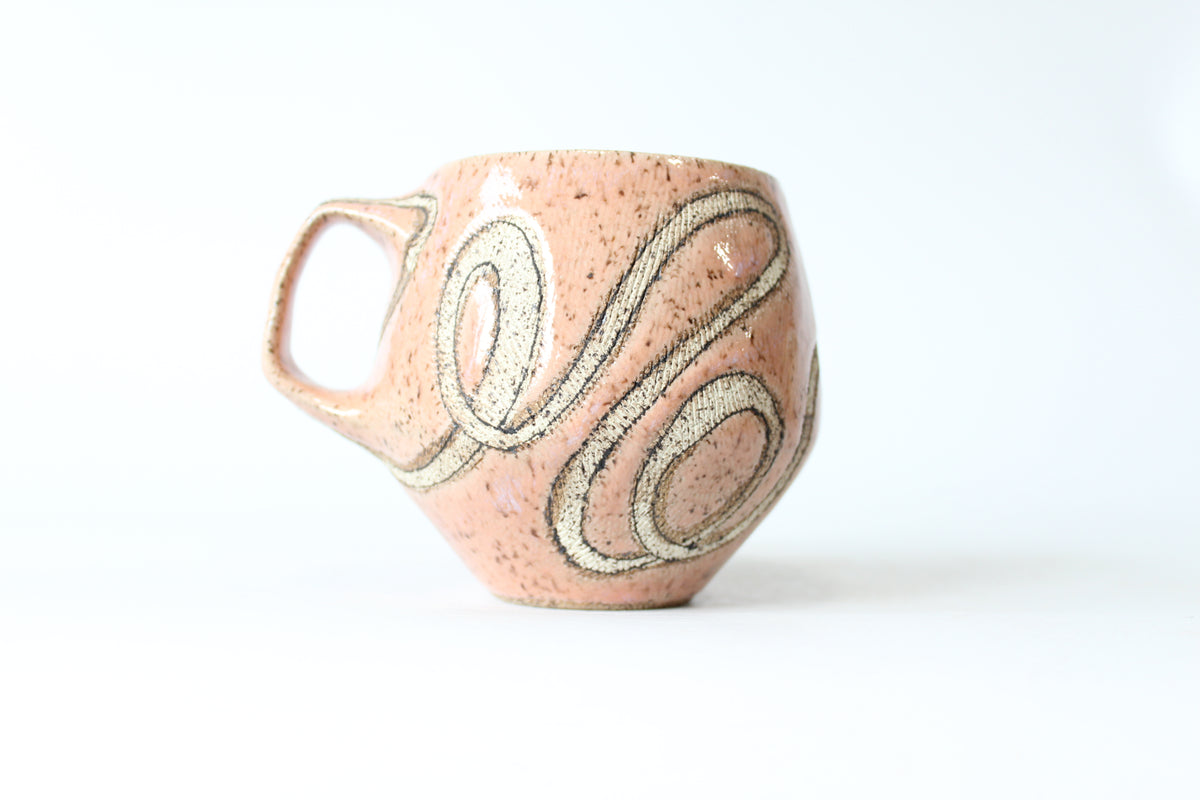 047. Textured Pink Fuck Mug - 17oz.