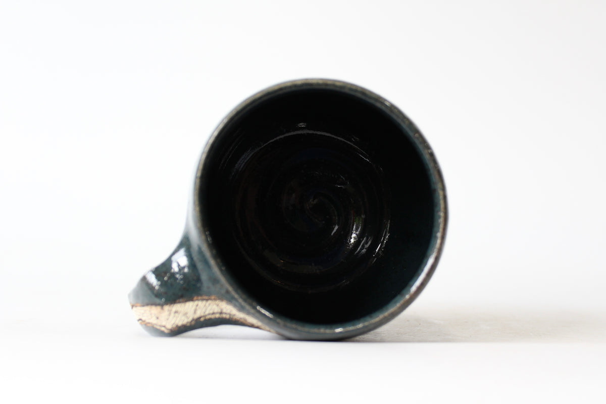 048. Textured Dark Teal Fuck Mug - 19oz.