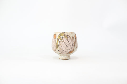 051. White Daisy Cup (no handle) - 10oz.